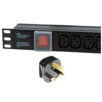 LMS 6 Way Horizontal IEC13 10A Switched PDU > UK Plug