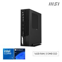 MSI Pro DP21 14M Intel Core 5 14400, Desktop PC, DP21 14M, SFF, Mini Computer, HTPC, (16GB RAM, 512GB Storage, Windows 11 ), Intel Graphics/DDR5/Dual HDMI/Dual LAN/WiFi 6E/BT 5.3