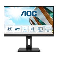 AOC Q24P2Q - LED-Monitor - 60.5 cm (23.8") - 2560 x 1440 QHD @ 75 Hz - IPS - 250 cd/m² - 1000:1 - 4 