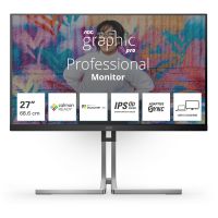 AOC Q27U3CV - Graphic Pro Series - LED-Monitor - 68.6 cm (27") - 2560 x 1440 QHD @ 75 Hz - IPS - 100