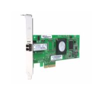 QLogic 4-Gbps single port Fibre Channel to x4 PCI Express host bus adapter multi-mode optic interfac