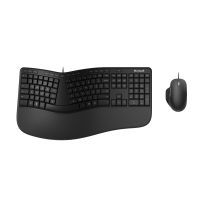 Microsoft Ergonomic Desktop keyboard Mouse included Office USB QWERTY Nordic Black