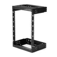 StarTech 15U 19" Wall Mount Network Rack - Adjustable Depth 12-20" 2 Post Open Frame Server Room Rack AV/Data/ IT Communication/Computer Equipment/Switch w/Cage Nuts & Screws