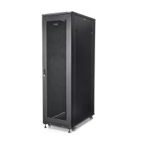 StarTech.com 4-Post 42U Server Rack Cabinet, 19" Data Rack Cabinet for Computer / AV / IT Equipment mount, Rack Server Cabinet with Casters, Full Size Industrial Network Cabinet