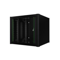 Lanview RWM09U56BL rack cabinet 9U Wall mounted rack Black