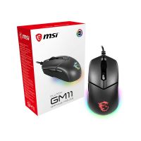 MSI CLUTCH GM11 WHITE Gaming Mouse '2-Zone RGB, upto 5000 DPI, 6 Programmable button, Symmetrical de