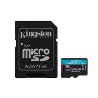 Kingston Technology 1TB microSDXC Canvas Go Plus Gen4 200MB/s A2 U3 V30 Card + Adapter
