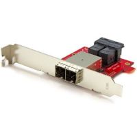 StarTech Mini-SAS Adapter - Dual SFF-8643 to SFF-8644 - with Full and Low-Profile Brackets - 12Gbps