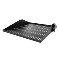 StarTech.com 2U Server Rack Shelf, Center Mounted Universal Vented Rackmount Cantilever Tray for 19"