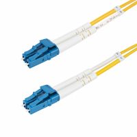 StarTech.com 2m (6.6ft) LC to LC (UPC) OS2 Single Mode Duplex Fiber Optic Cable, 9/125Âµm, 100G, Ben