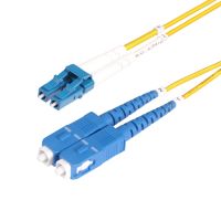 StarTech.com 3m (9.8ft) LC to SC (UPC) OS2 Single Mode Duplex Fiber Optic Cable, 9/125Âµm, 100G, Ben