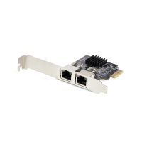 StarTech.com 2-Port Gigabit PCIe Network Adapter Card, 10/100/1000Mbps PCI Express NIC, Dual Realtek