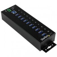 StarTech 10-Port Industrial USB 3.0 Hub with ESD & 350W Surge Protection