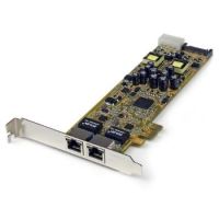 StarTech Dual Port PCI Express Gigabit Ethernet PCIe Network Card Adapter - PoE/PSE
