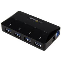 StarTech 4-Port USB 3.0 Hub plus Dedicated Charging Port - 1 x 2.4A Port