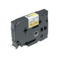 Brother Gloss Laminated Labelling Tape - 18mm, Black/Yellow label-making tape TZ