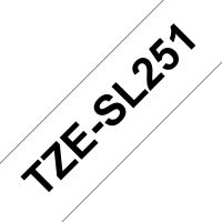 Brother TZESL251 label-making tape Black on white