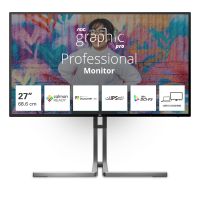 AOC U27U3CV - Graphic Pro Series - LED-Monitor - 68.6 cm (27") - 3840 x 2160 4K @ 60 Hz - Nano IPS -