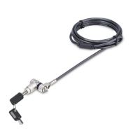 StarTech.com 3-in-1 Universal Laptop Lock 6.6ft (2m), Master Keyed Locking Cable, Computer Security,