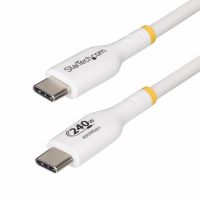 StarTech.com 2m White USB-C Charging Cable, USB-IF Certified USB C Cable, 240W PD EPR, USB 2.0 Type-