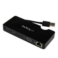 StarTech Travel Docking Station Laptops - HDMI or VGA - USB 3.0
