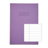 Rhino A4 Exercise Book 96 Page Purple F8M (Pack of 50)