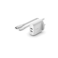 Belkin WCE001MY1MWH mobile device charger Universal White AC Indoor