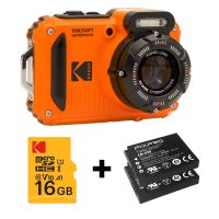 Kodak PIXPRO WPZ2OG6 digital camera 1/2.3" Compact camera 16.76 MP BSI CMOS 4608 x 3456 pixels Black, Orange