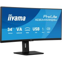 iiyama ProLite XCB3494WQSU-B1 computer monitor 86.4 cm (34") 3440 x 1440 pixels UltraWide Quad HD LED Black