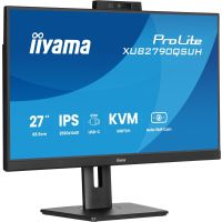 iiyama ProLite 27’’ IPS QHD monitor with a built-in Windows Hello camera and microphone, USB-C, KVM-Switch and height adjustable stand