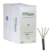 Cablenet Cat6 Black U/UTP LSOH 23AWG Solid CPR Dca Cable 305m Reelex Box