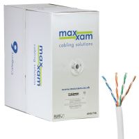 Cablenet Cat6 White U/UTP LSOH 23AWG Solid CPR Dca Cable 305m Reelex Box