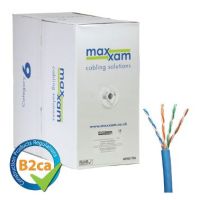 Cablenet Cat6 Blue U/UTP LSOH 24AWG Solid CPR B2ca Cable 305m Reel in Box