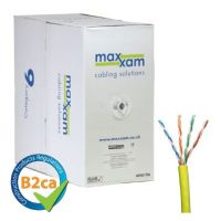 Cablenet Cat6 Yellow U/UTP LSOH 24AWG Solid CPR B2ca Cable 305m Reel in Box