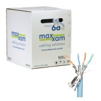 Cablenet Cat6a Ice Blue F/FTP LSOH 23AWG Solid CPR Dca Cable 305m Reel in Box