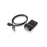 Lenovo USB 3.0 - DVI/VGA USB A DVI/VGA Black