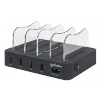 Charging Station, 4x USB-A Ports, Outputs: 4x 2.4A, Smart IC, LED Indicator L