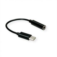 Value 12.99.3214 audio cable 0.13 m 3.5mm USB Black