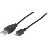 Hypertec 149692-HY USB cable 2 m USB 2.0 USB A Micro-USB B Black