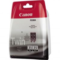 Canon 1509B012/PGI-35BK Ink cartridge black twin pack, 2x191 pages 9,3ml Pack=2 for Canon Pixma IP 100