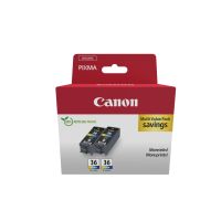 Canon 1511B025/CLI-36 Ink cartridge color twin pack, 2x249 pages 12ml Pack=2 for Canon Pixma IP 100/Mini 260