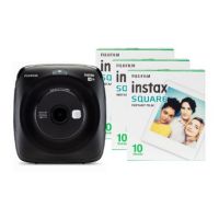 Fujifilm Instax Square SQ20 Hybrid Instant Camera (30 Shots) - Matte Black