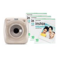 Fujifilm Instax Square SQ20 Hybrid Instant Camera (30 Shots) - Beige