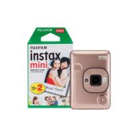 Fujifilm Instax Mini LiPlay Hybrid Instant Camera (20 Shots) - Blush Gold