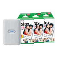 Fujifilm Instax Mini Link Wireless Photo Printer including 60 Shots - Ash White