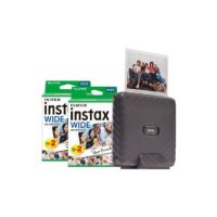 Fujifilm Instax Link Wide Printer with 40 Shot Pack - Mocha Grey