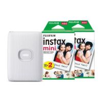 Fujifilm Instax Mini Link 2 Wireless Photo Printer with 40 Shot Pack - Clay White