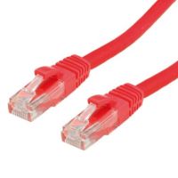 Value UTP Cable Cat.6, halogen-free, red, 1m