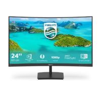 PHILIPS 241E1SCA Full HD 24" Curved VA LCD Monitor - Black