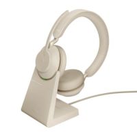 Jabra Evolve2 65, MS Stereo Headset Beige